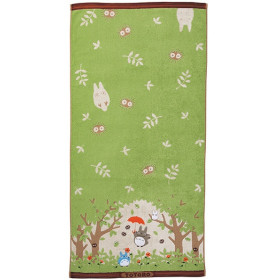 Mon voisin Totoro - Grande Serviette Totoro Promenade 60 x 120 cm