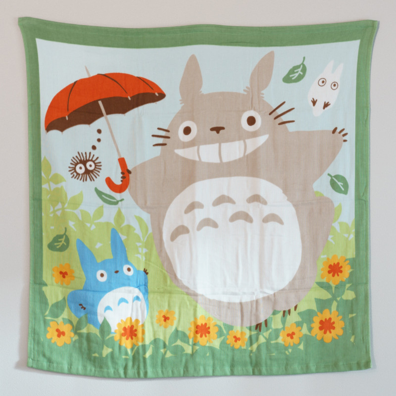 Serviette gaze Totoro 90x90 cm – Mon Voisin Totoro – Marushin