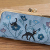 Porte-monnaie Jiji Fleur Bleue 9x19,5 cm – Kiki la Petite Sorcière