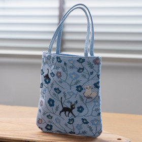 Kiki la Petite Sorcière - Petit sac shopping Jiji Fleurs Bleues