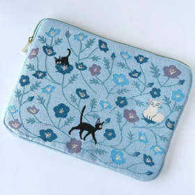 Kiki la Petite Sorcière - Sacoche Jiji Fleurs Bleues