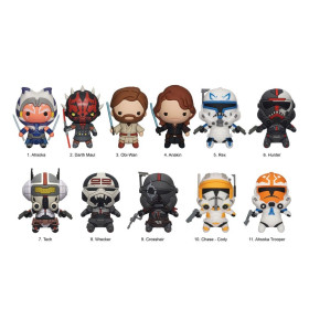 Star Wars : Clone Wars - Porte-clé Bag Clip PVC 1 EXEMPLAIRE ALEATOIRE