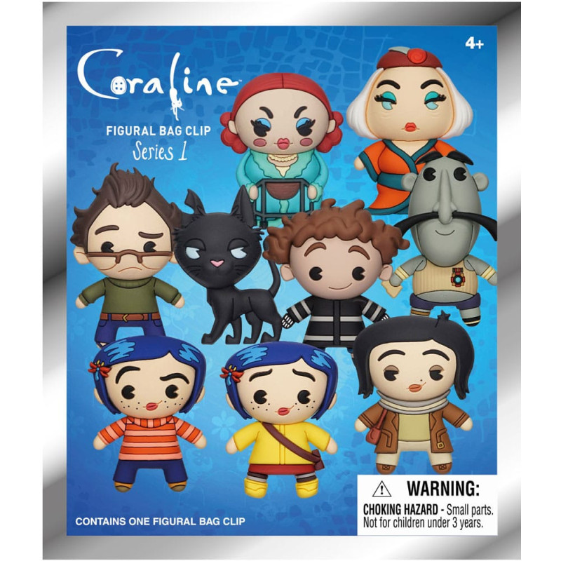 Coraline porte-clé Bag Clip – Licence officielle – Aléatoire