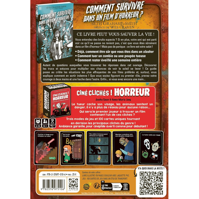 Kit de survie Soirée frissons – Guide et Jeu – Ynnis
