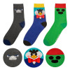 Brawl Stars - Set de 3 paires de chaussettes Spike, Crow & Mr P