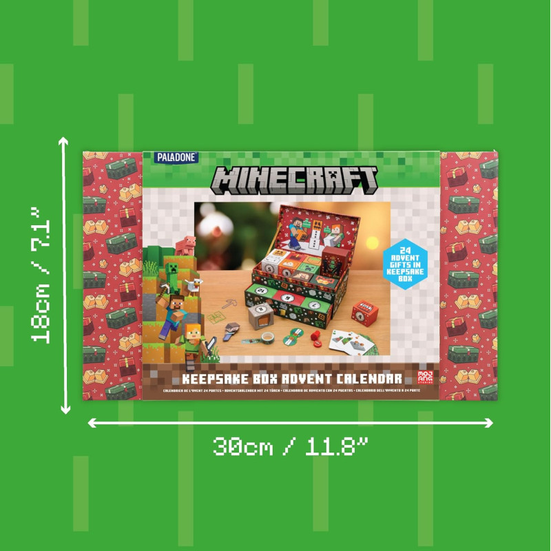 Minecraft – Calendrier de l'Avent Boîte à Trésors – Paladone