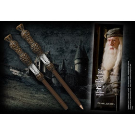 Harry Potter - Stylo baguette + marque-page Dumbledore