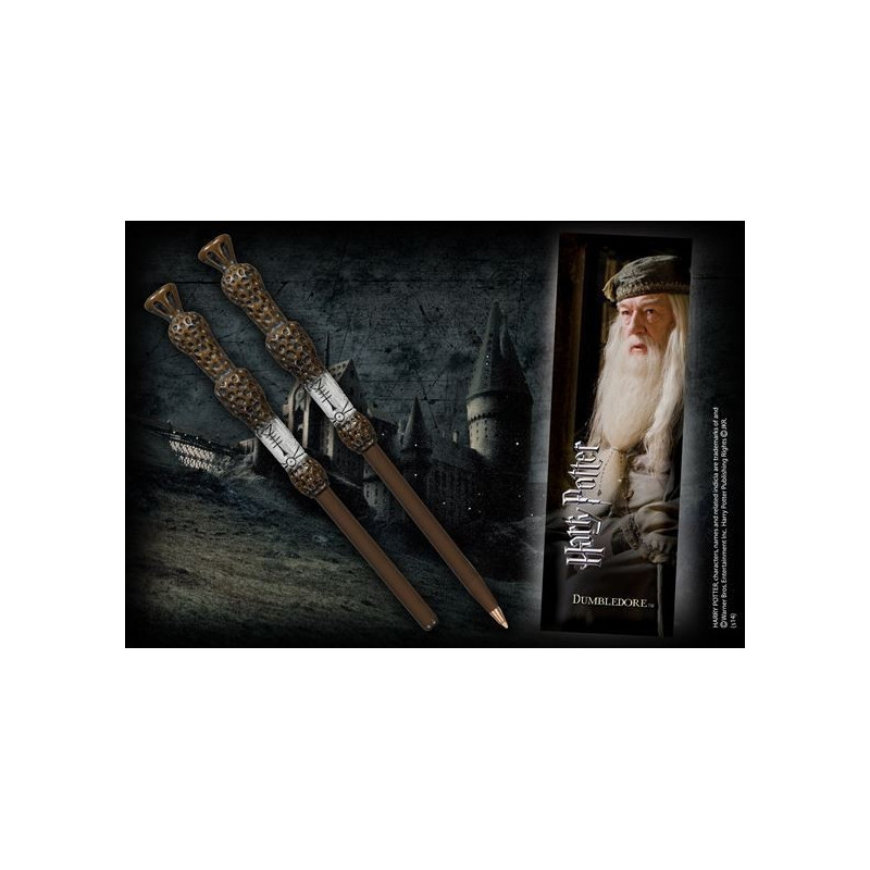 Harry Potter - Stylo baguette + marque-page Dumbledore