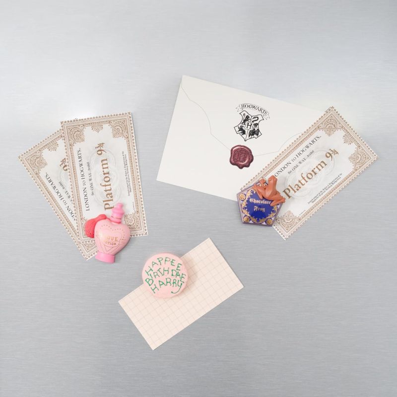 Harry Potter - Set de 3 aimants 3D Love Potion, Chocogrenouille & Gâteau