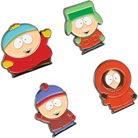 South Park - Set de 4 pins Cartman, Kenny, Kyle et Stan