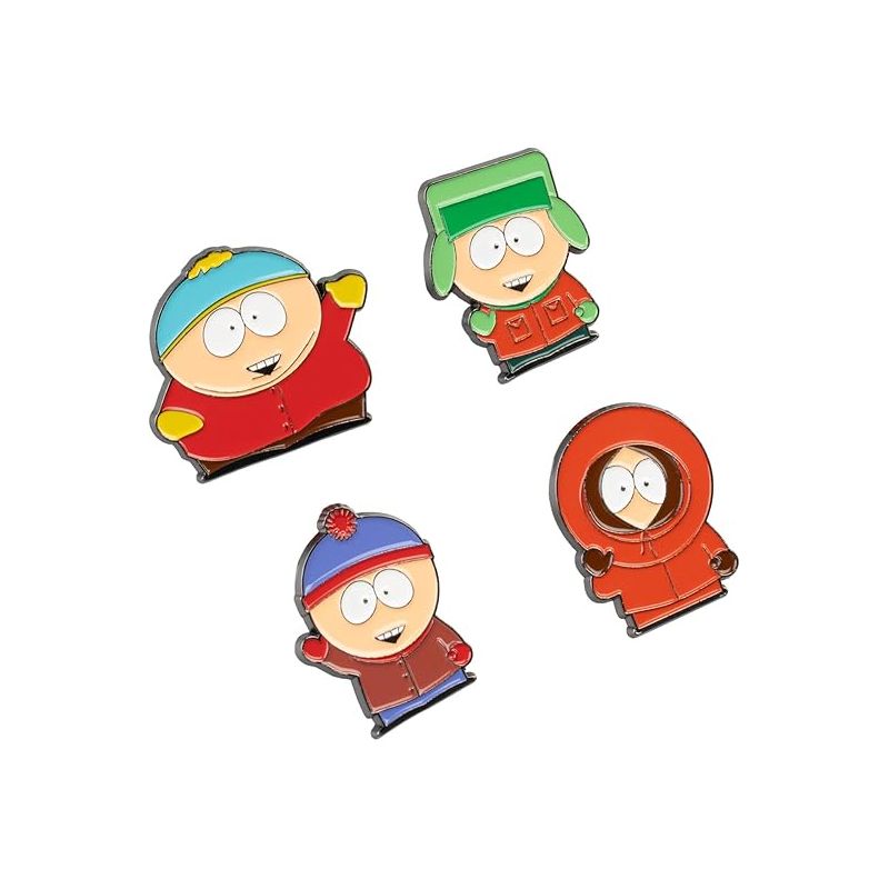 South Park - Set de 4 pins Cartman, Kenny, Kyle et Stan