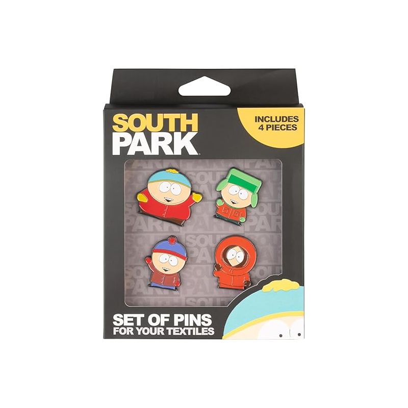 South Park - Set de 4 pins Cartman, Kenny, Kyle et Stan