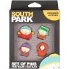 South Park - Set de 4 pins Cartman, Kenny, Kyle et Stan