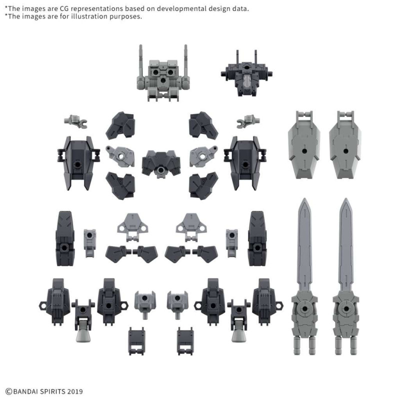 Model kit Bandai – 30MM Option Parts Set 20 Full Armor Unit 1