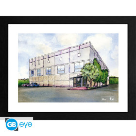 The Office - Poster encadré Pam Aquarelle 30x40 cm Dunder Mifflin