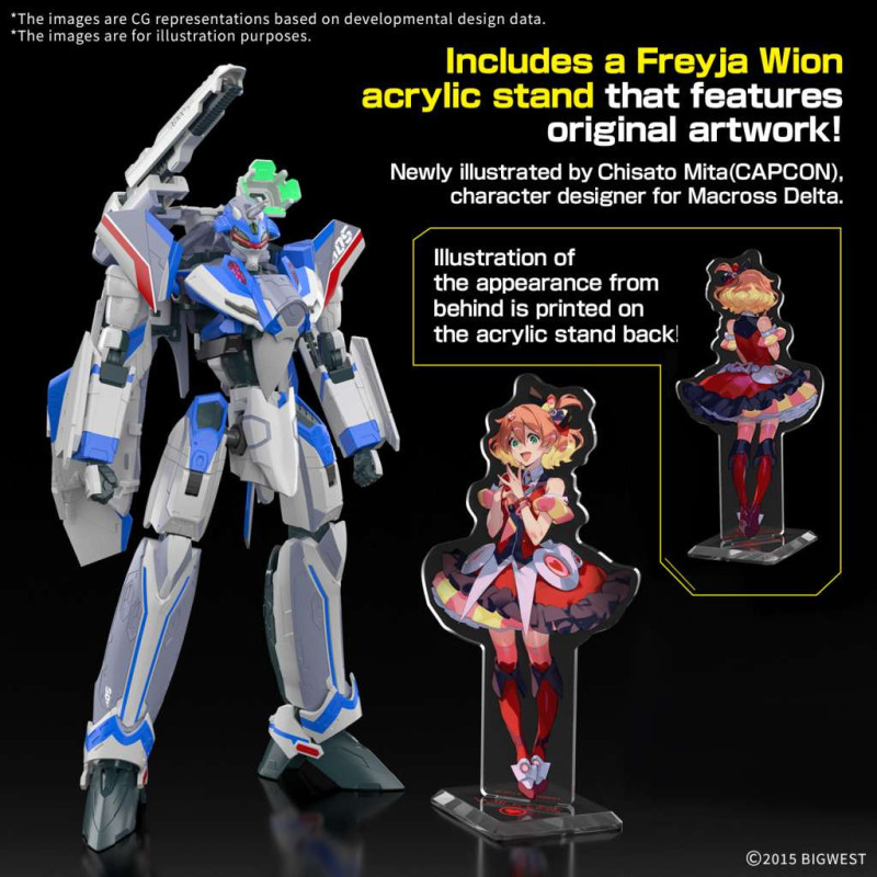Macross Bandai – HG 1/100 VF-31J Siegfried Hayate Immelmann Deluxe