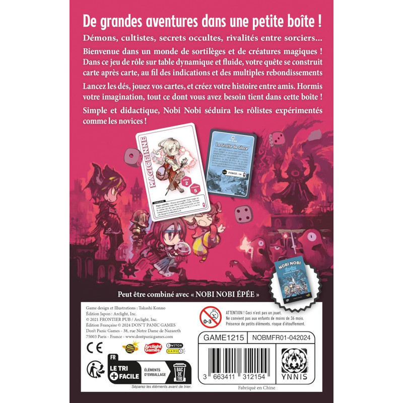Nobi Nobi Magie – Le Petit Jeu de Rôle de Table