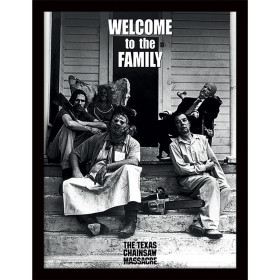 Texas Chainsaw Massacre - poster encadré Welcome To The Family (30 x 40 cm)