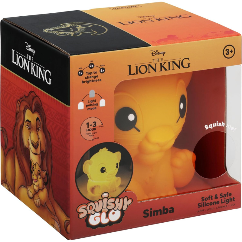 Disney – Simba SquishyGlo Silicone Light Rechargeable – Paladone