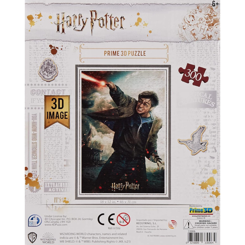 Harry Potter – Puzzle lenticulaire 3D – 300 pièces