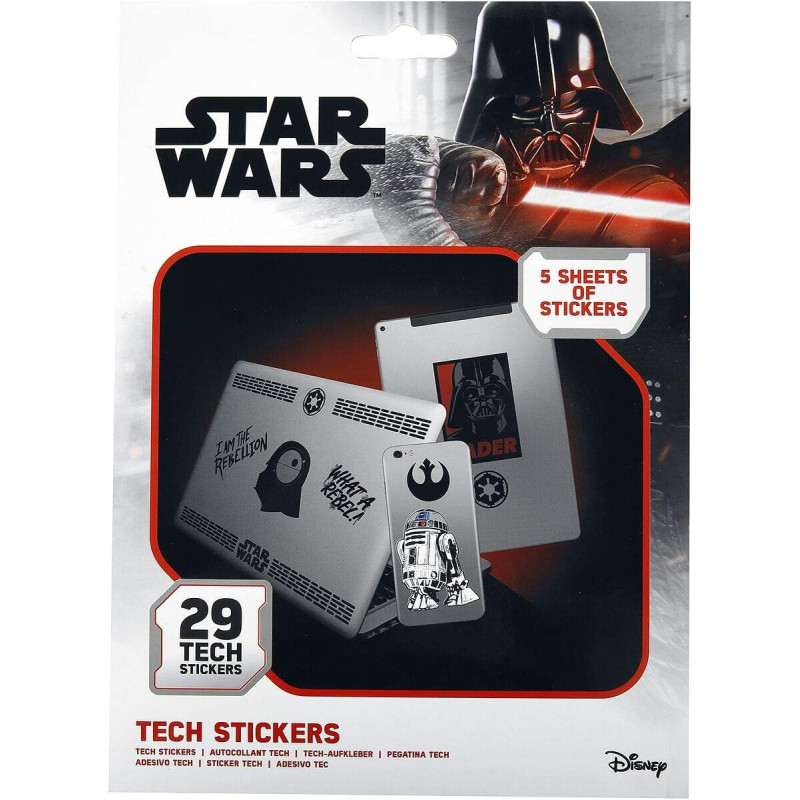 Star Wars - Set de 29 stickers gadget decals