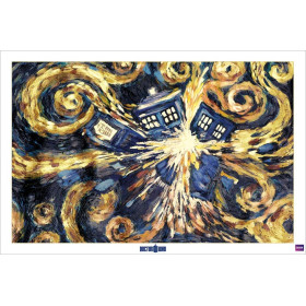Doctor Who - Grand poster Van Gogh Exploding Tardis (61 x 91,5 cm)