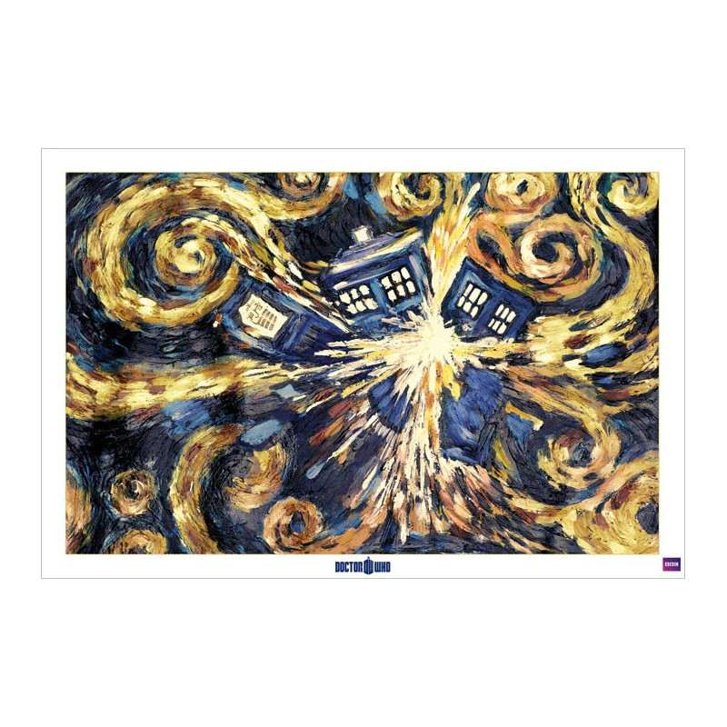 Doctor Who - Grand poster Van Gogh Exploding Tardis (61 x 91,5 cm)