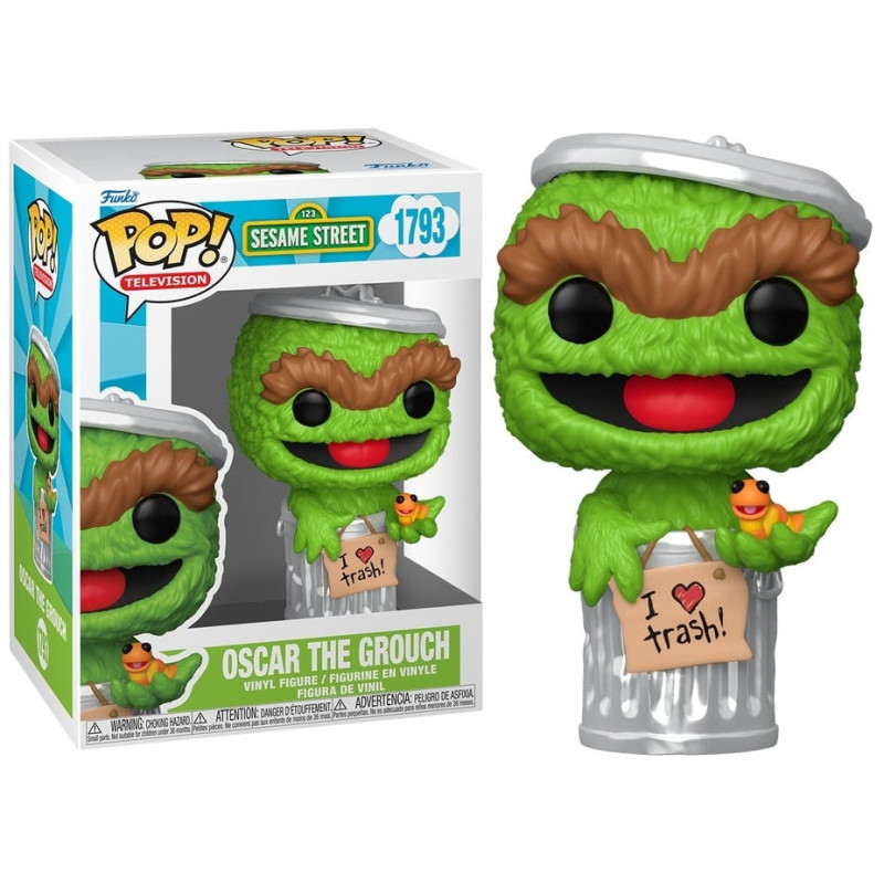 Sesame Street - Pop! - Oscar the Grouch with Slimey n°1793