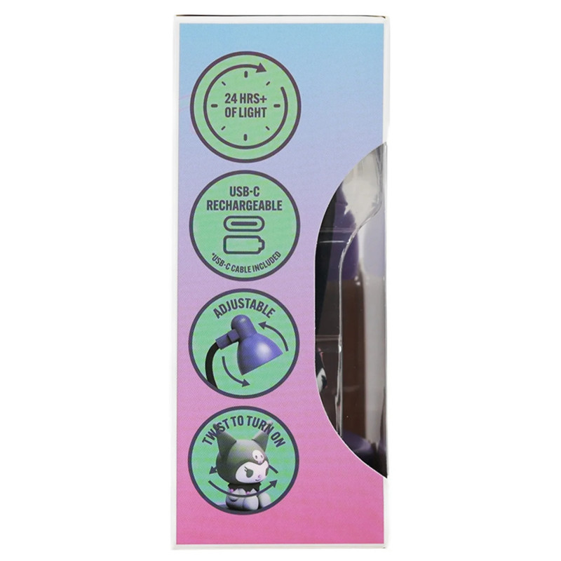 Kuromi – Mini Lampe de Bureau Rechargeable 12 cm