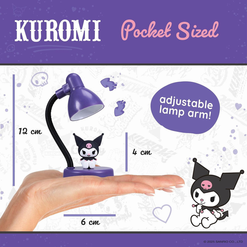 Kuromi – Mini Lampe de Bureau Rechargeable 12 cm