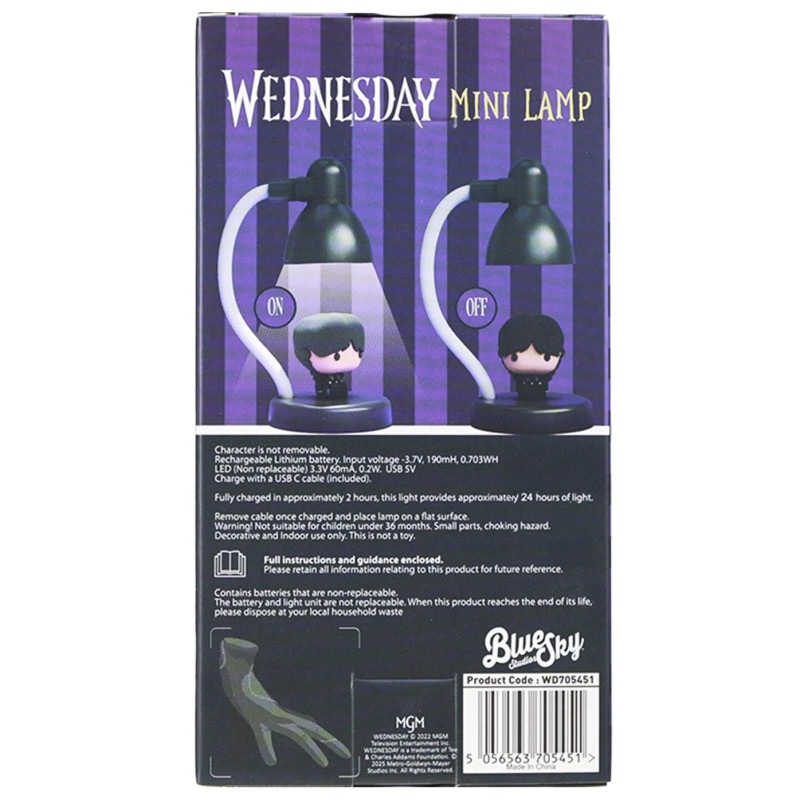Wednesday – Mini Lampe de Bureau Rechargeable
