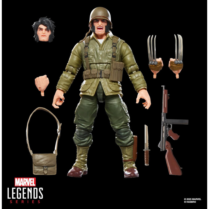 Marvel Legends – Figurine Wolverine (WWII Logan) 15 cm – Hasbro