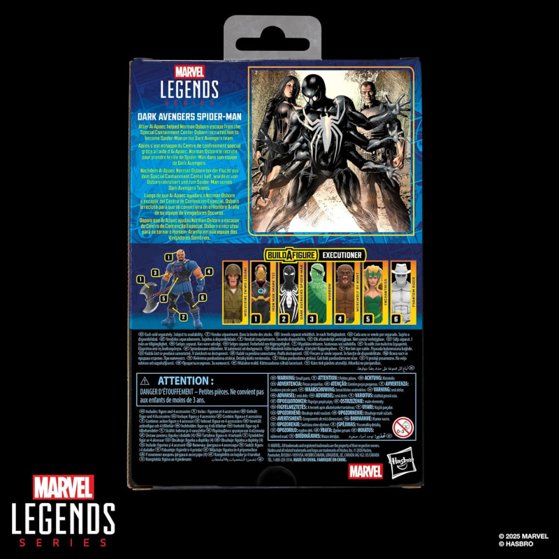 Marvel Legends – Dark Avengers Spider-Man 15 cm – Hasbro