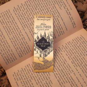 Harry Potter - Marque-page métallique Marauder's Map