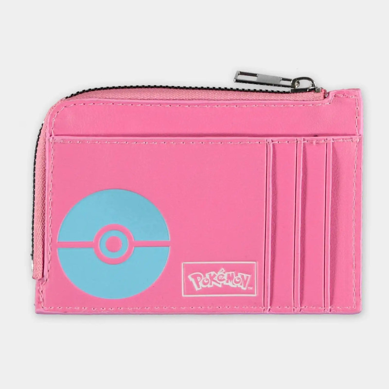 Porte-cartes Pokémon Évoli Pink – Licence officielle Difuzed