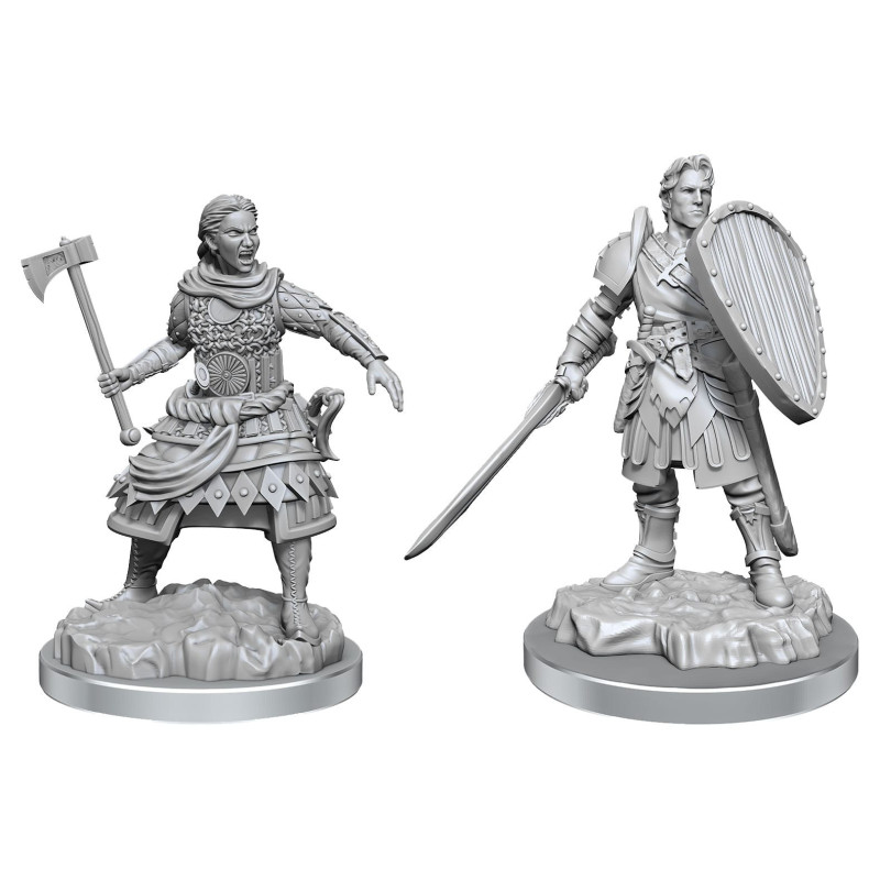 Dungeons & Dragons: Nolzur’s Marvelous - Figurines miniatures à peindre Human Fighters