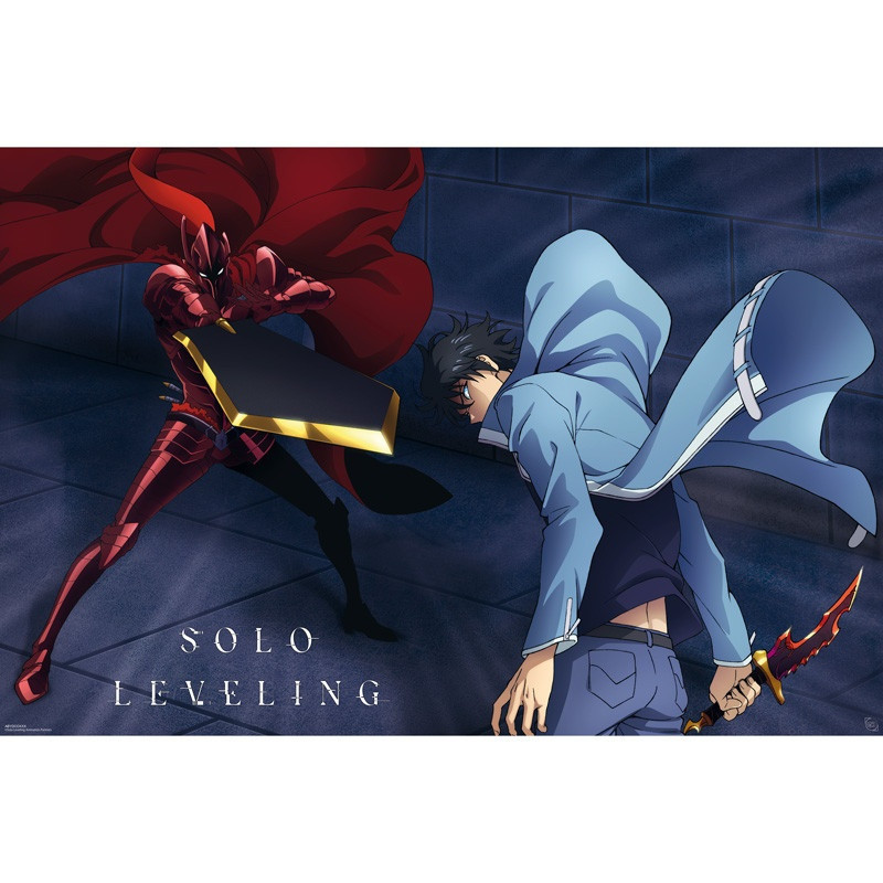 Solo Leveling - Grand poster Jinwoo vs Igris (61 x 91,5 cm)