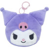 Sanrio - Mini porte-monnaie bag clip peluche Kuromi