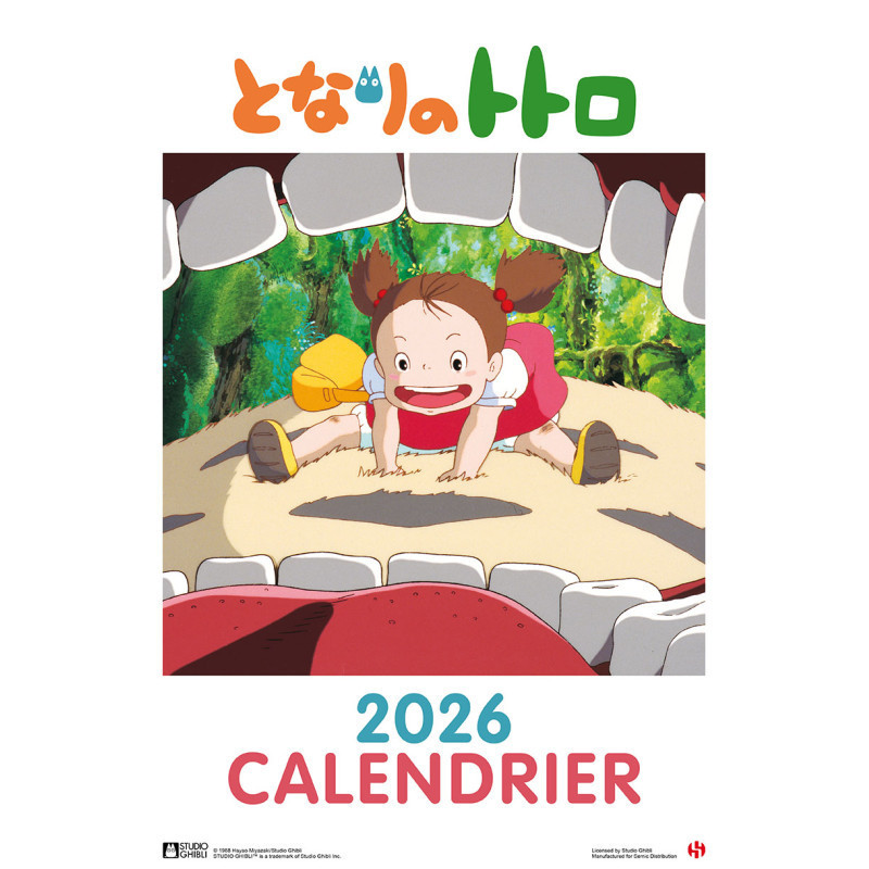 Ghibli - Calendrier 2025/2026 Totoro