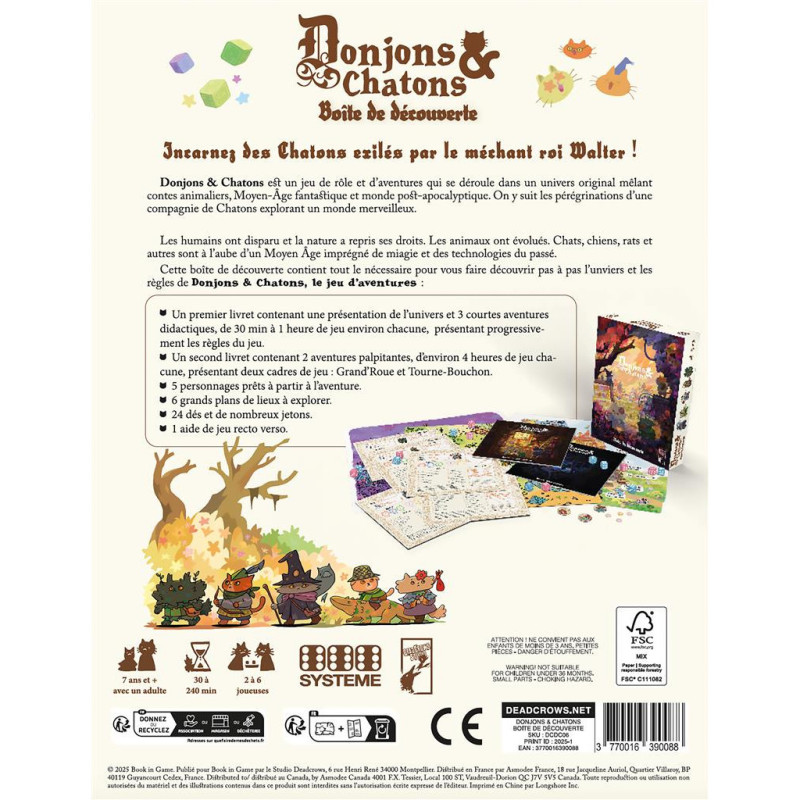 Donjons & Chatons – Boîte de Découverte jeu de rôle