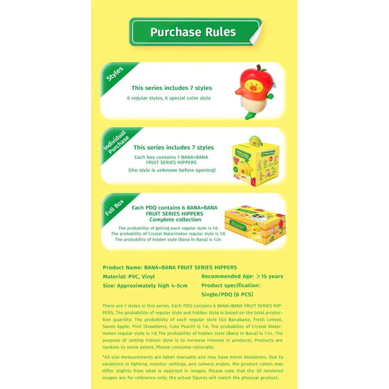 Hippers Fruits Series BANA×BANA – Moetch blind box