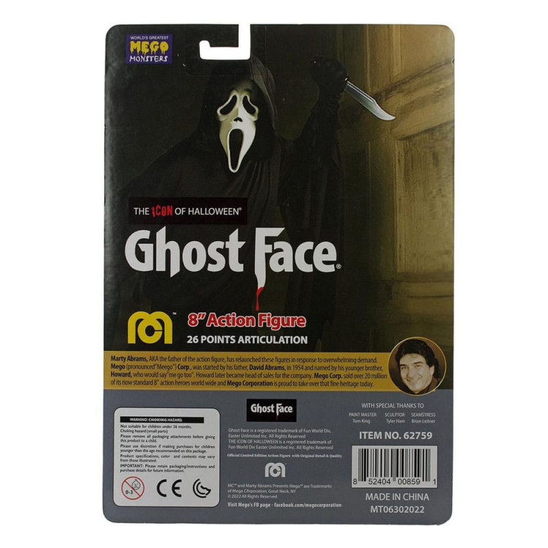 Scream – Figurine Ghost Face 20 cm – Mego
