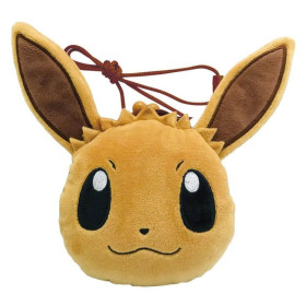 Petit porte-monnaie peluche Evoli – Licence officielle Pokémon