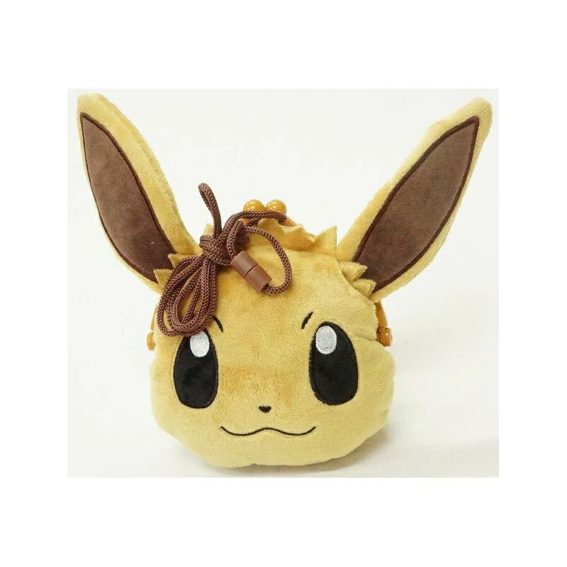 Petit porte-monnaie peluche Evoli – Licence officielle Pokémon