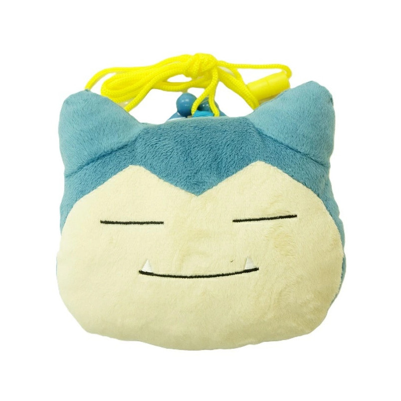 Petit porte-monnaie peluche Ronflex – Licence officielle Pokémon