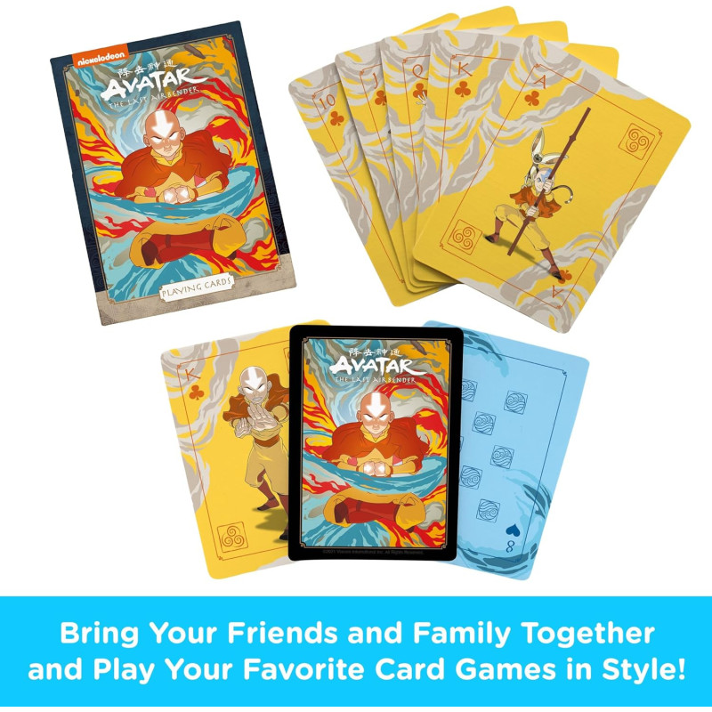 Avatar – Jeu de 54 Cartes à Jouer Officiel – Dernier Maître de l'Air