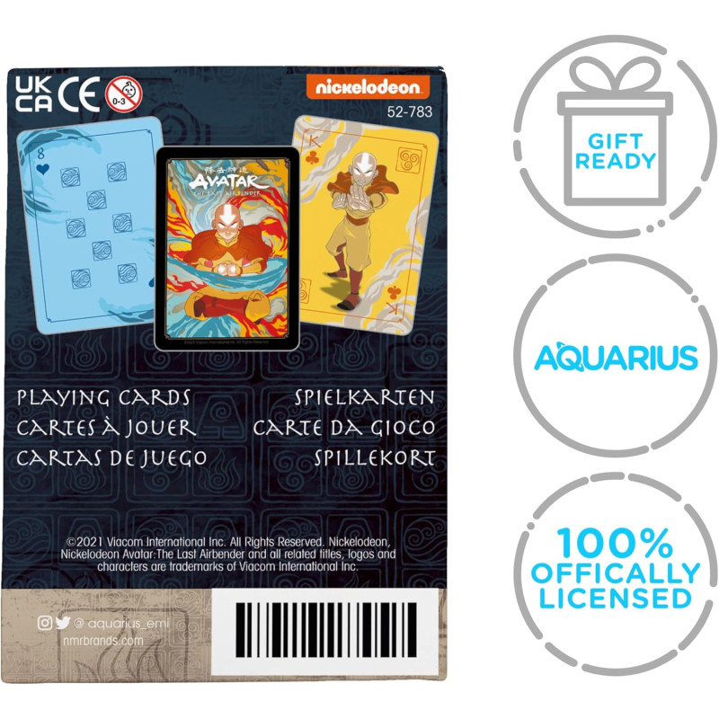 Avatar – Jeu de 54 Cartes à Jouer Officiel – Dernier Maître de l'Air