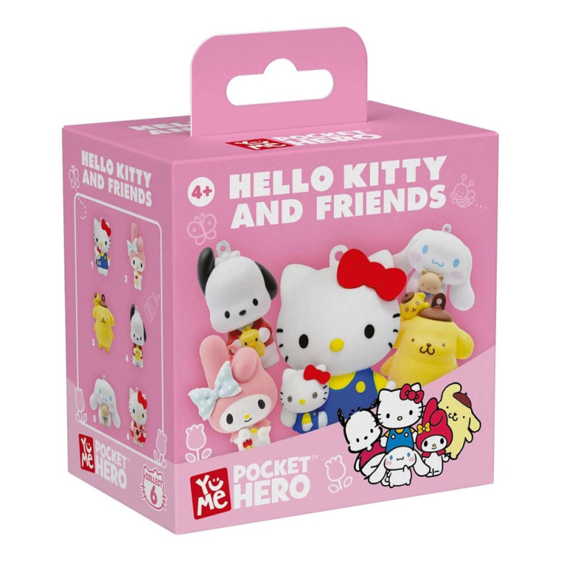 Sanrio – Porte-clés Pocket Hero Hello Kitty et ses Amis Série 1 – YuMe