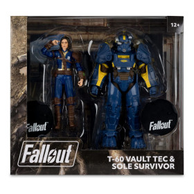 Fallout (TV) - Figurines 2-Pack T-60 Vault Tec & Sole Survivor 18 cm