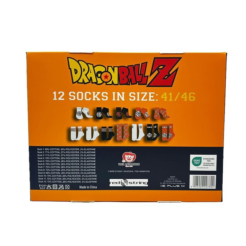 Dragon Ball – Coffret 12 Paires Chaussettes 41-46